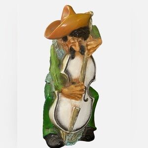 Vintage 10" Mexican Statue Figure Mariachi Band Player Universal Statuary #243